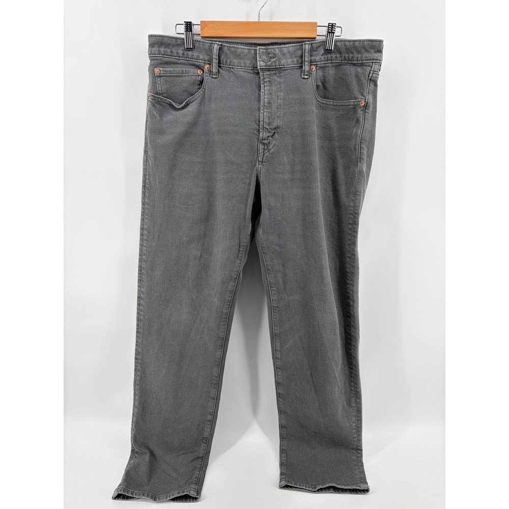 American Eagle Jeans, Gray Original Straight Easyflex Denim, Men's Size 34x32